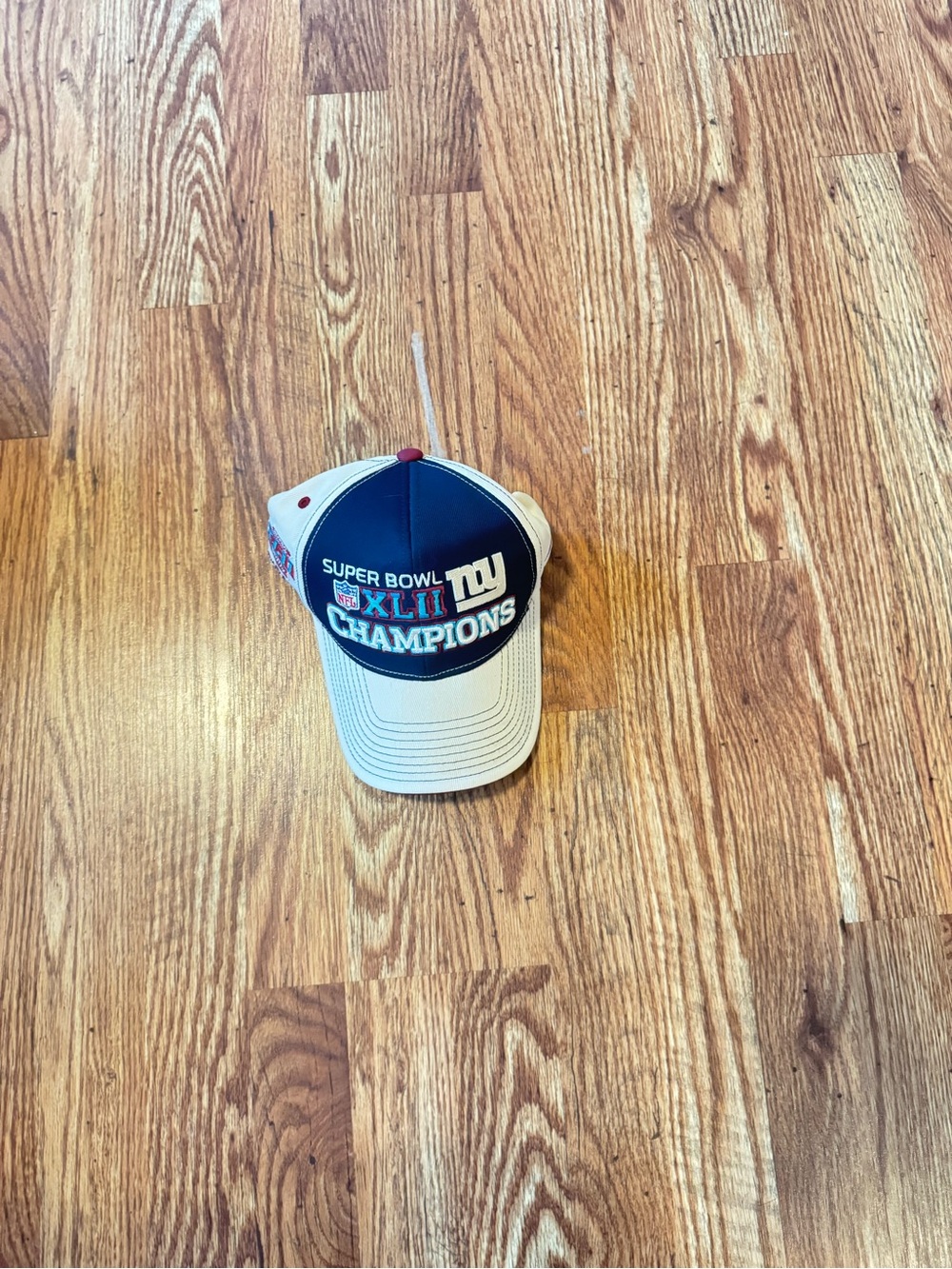 New York Giants Super Bowl XLII Champions Hat - Navy & White